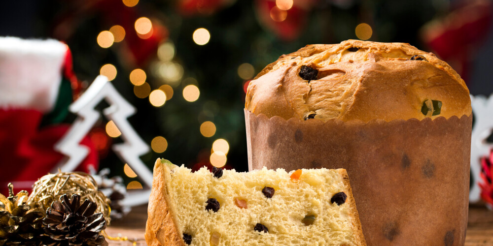 Pašu cepta Ziemassvētku maize - panetone
