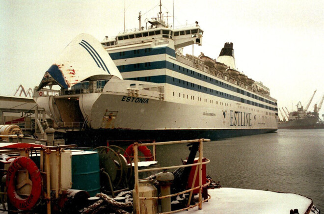 Prāmis "Estonia" nogrima vētrainā 1994.gada 28.septembra naktī ceļā no Tallinas uz Stokholmu.