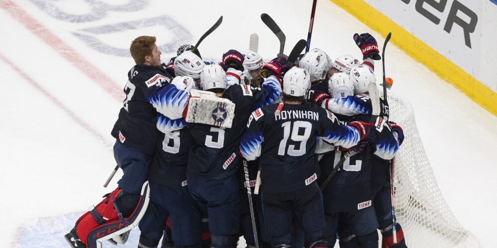 U-20 hokeja pasaules čempionāta finālā iekļūst Kanāda un ASV