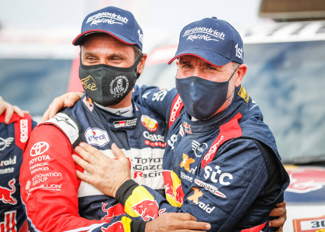 Dakaras rallijreida kopvērtējumā jau 14. reizi triumfē francūzis Petransels