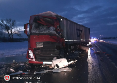 Avārijā uz "Via Baltica" Lietuvā gājis bojā šoferis no Latvijas
