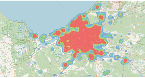 Reģions par kuru pētniekiem izdevies iegūt detalizētus viedierīču lietotāju datus, tostarp, informāciju par cilvēku iepirkšanās, pārvietošanās un citiem paradumiem.