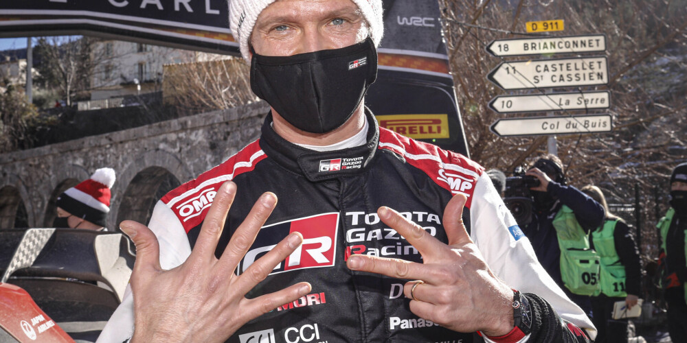 WRC sezona sākas ar Ožjē astoto uzvaru Montekarlo rallijā
