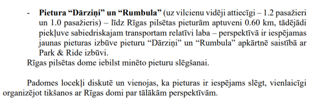 Sabiedriskā transporta padomes 2019. gada 4. oktobra sēdes protokols par Dārziņu un Rumbulas staciju nākotni.