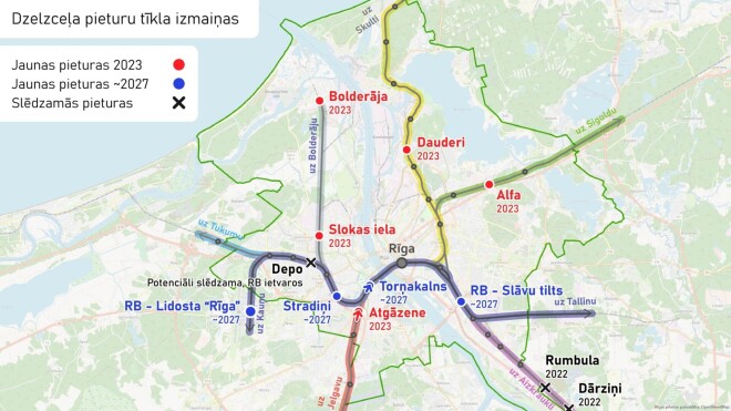 “Pasažieru vilciena” projekts Rīgas dzelzceļu staciju/pieturas punktu attīstību tuvākajos gados. * 