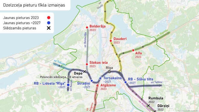 “Pasažieru vilciena” projekts Rīgas dzelzceļu staciju/pieturas punktu attīstību tuvākajos gados. *