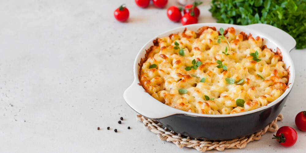 Kartupeļu kārtojums ar makaroniem
