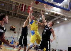 Latvijas - Igaunijas basketbola līgas spēle starp "VEF Rīga" un "Ventspils" komandām