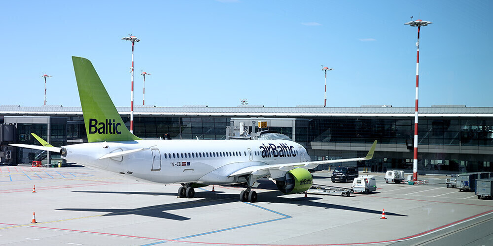 В прошлом году самолетами airBaltic в Рижский аэропорт прибыли 57% пассажиров