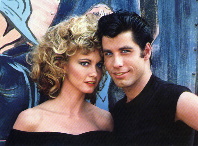 Olīvija Ņūtone-Džona un Džons Travolta mūziklā "Grease" 1978. gadā.