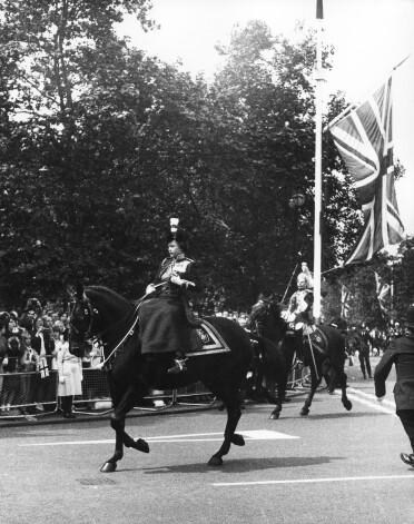 1981. gada 13. jūnijā, kad angļi atzīmēja nacionālos svētkus, parādes laikā izbīli piedzīvoja pati Anglijas karaliene. Skatītāju pūlī kāds vairākkārt izšāva no starta pistoles, un karalienes zirgs stipri satrūkās, gandrīz nometot jātnieci. Uzbrucējs nekavējoties tika aizturēts.