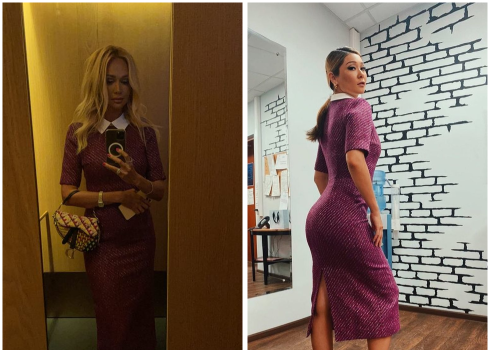 Виктория Лопырева и Марина Ким выбрали одинаковые платья из лимитированной коллекции