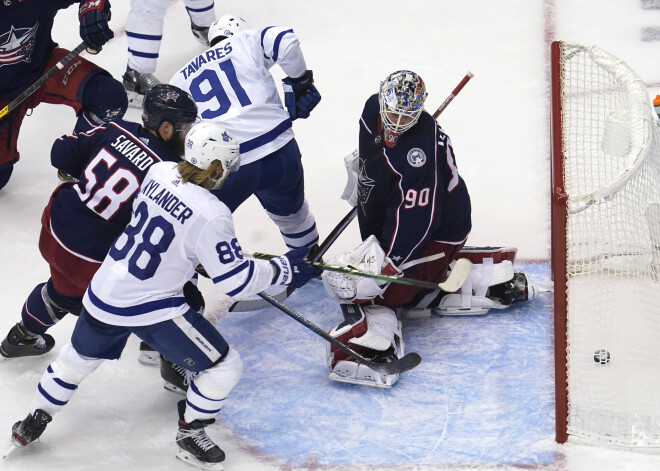 Abiem latviešiem "Blue Jackets" komandā šī nedēļa izvērtusies neveiksmīgi