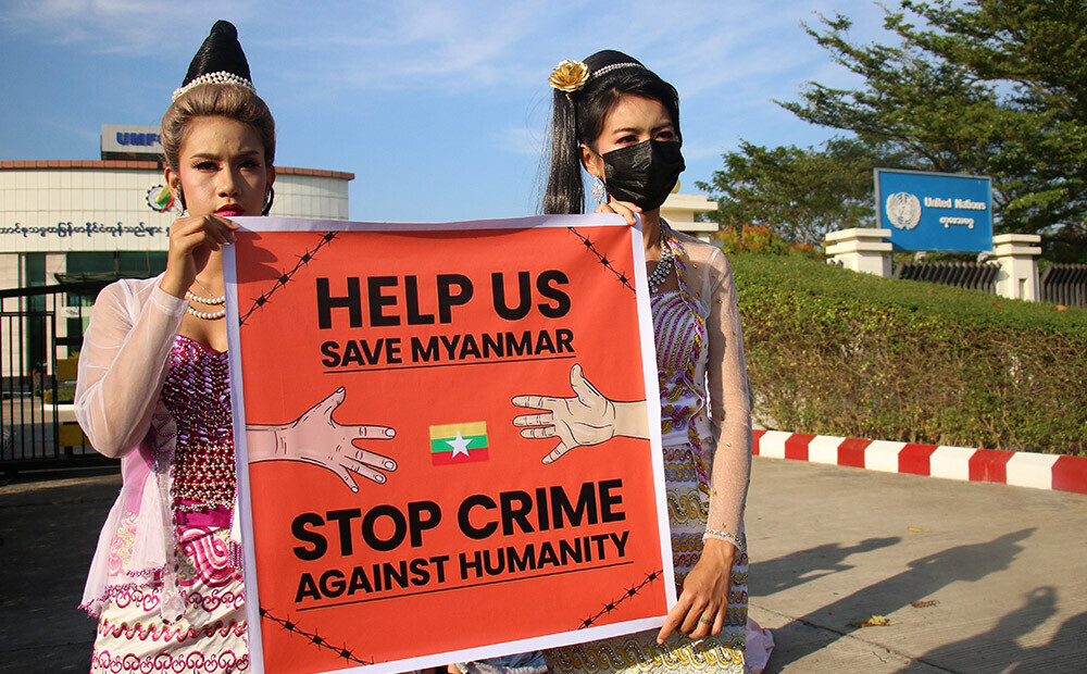 Mjanmā jau astoto dienu turpinās protesti pret huntu