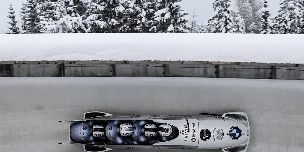 Oskara Ķibermaņa četrinieks veica labu otro braucienu un pakāpās uz 4. vietu.