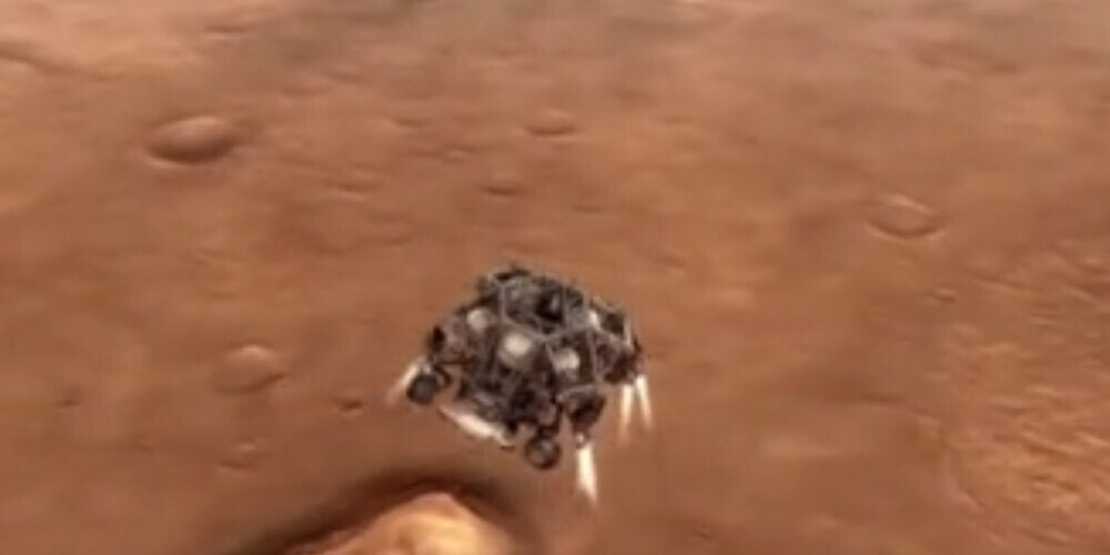 Plānota NASA pašgājēja robota "Perseverance" nolaišanās uz Marsa