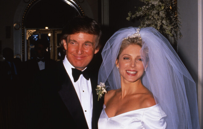 Donalds un Marla Meiplsa kāzu dienā 1993. gadā.