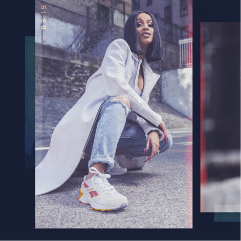 Амбассадор Reebok певица Cardi B