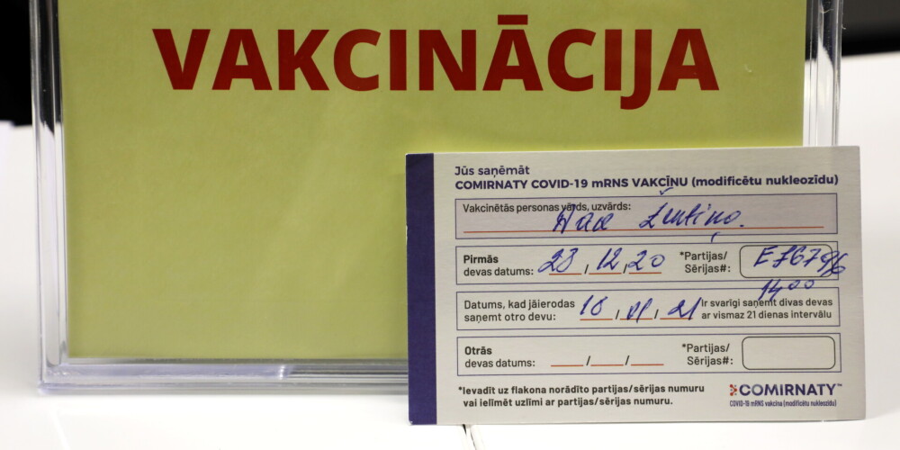 В начале этой недели темп вакцинации от Covid-19 в Латвии снизился