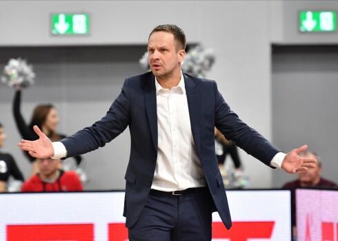 "VEF Rīga" galvenais treneris Jānis Gailītis.