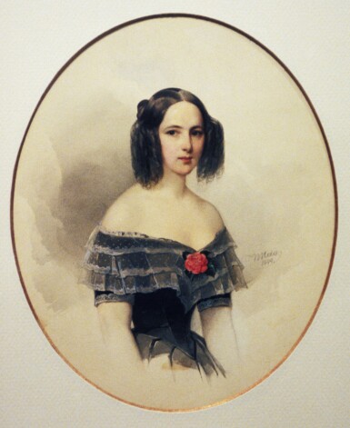 Dzejnieka sieva Natālija Gončarova, 1844. gads.