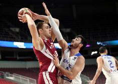 Rolands Freimanis Latvijas basketbola izlases rindās.