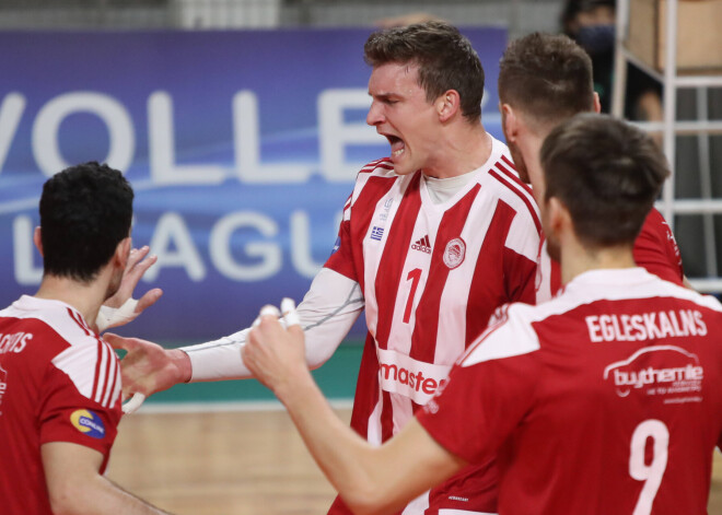 Hermaņa Egleskalna lieliskais sniegums palīdz  "Olympiacos" tikt pie divām uzvarām