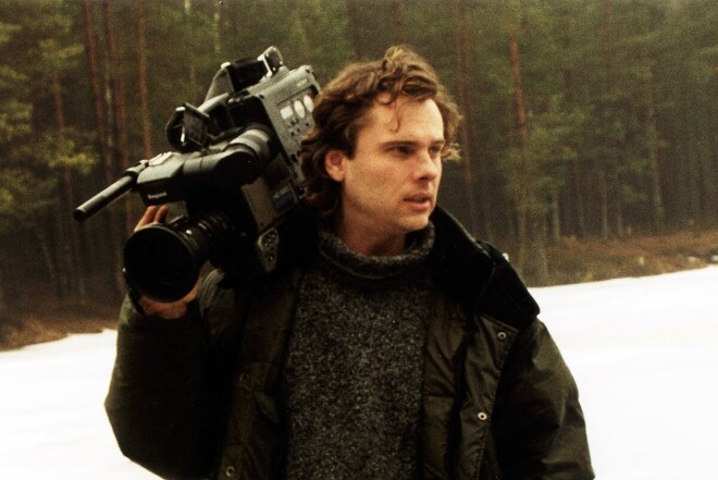 Filmējot "Keep smiling!" (2003).