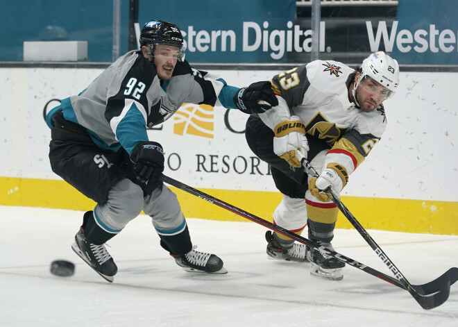 Balcers nepiedalīsies "Sharks" mačā ar "Golden Knights"