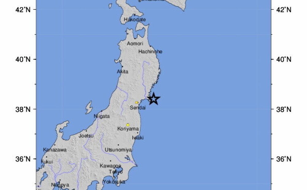 Pie Japānas piekrastes notikusi 7,2 magnitūdu zemestrīce