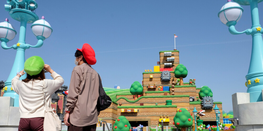 VIDEO: tagad dzīvē kā videospēlē! Japānā atvērts "Mario" atrakciju parks