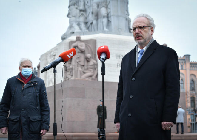 Levits: "Šodienas brīvās Latvijas uzdevums ir turēt cieņā un godā komunistiskā genocīda upuru piemiņu"