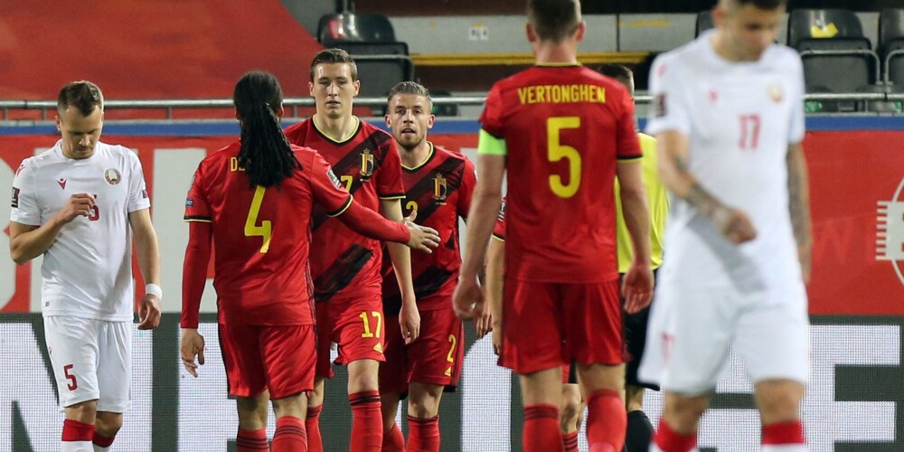 Beļģija grauj baltkrievus; Ronaldu un Portugāle ne bez pūlēm uzvar Luksemburgā