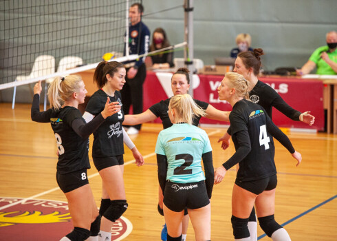 "Jelgava" volejbolistes uzvar pirmajā Latvijas čempionāta fināla mačā
