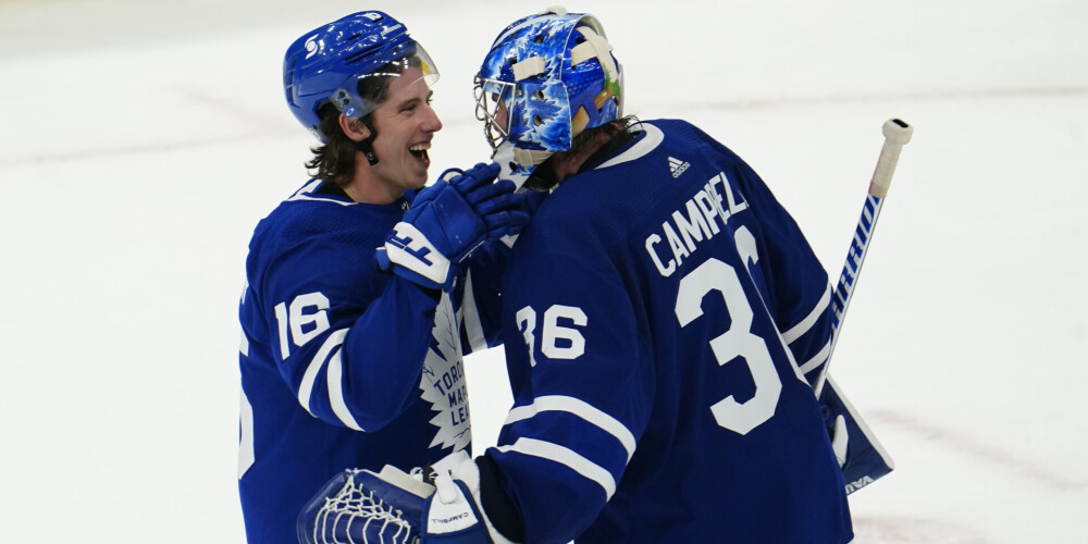 Kempbels "Maple Leafs" rindās izcīna desmito uzvaru pēc kārtas un sasniedz jaunu kluba rekordu