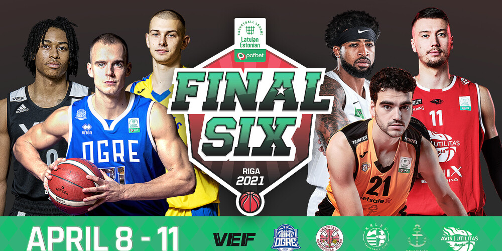  Latvijas – Igaunijas basketbola līgas “Final Six” jau no ceturtdienas Olimpiskajā sporta centrā.