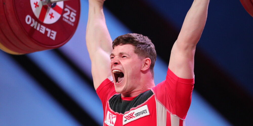 Koževņikovs Eiropas čempionātā svarcelšanā ierindojas desmitajā vietā