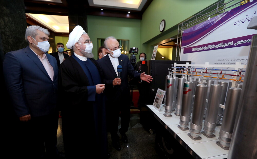 Irāna Kodoltehnoloģiju dienā paziņo, ka sāks izmantot jaunas modernas urāna bagātināšanas centrifūgas