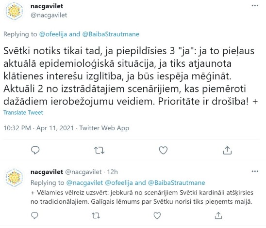 Rīkotāji taisnojas sociālajos tīklos. 