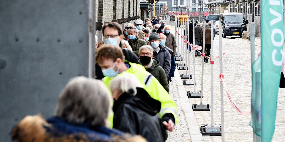 Aizvadītajā diennaktī Dānijā pret Covid-19 vakcinēti vairāk nekā 100 000 cilvēku