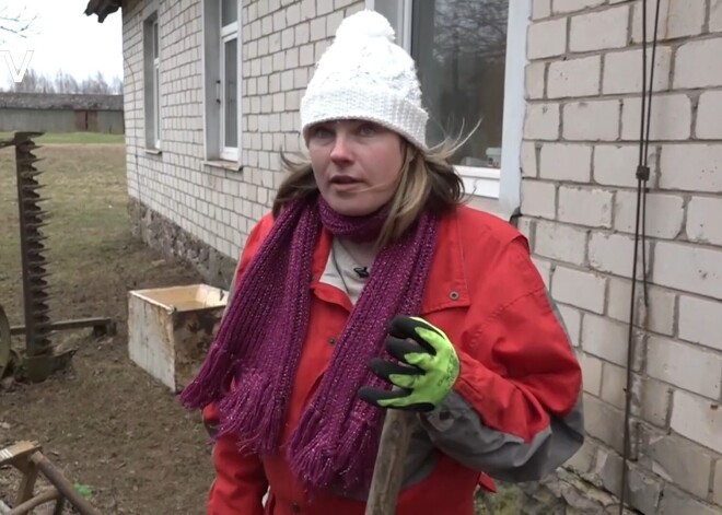 VIDEO: šovu zvaigzne Magone taisnojas par netīrību savā sētā un metas ievest kārtību