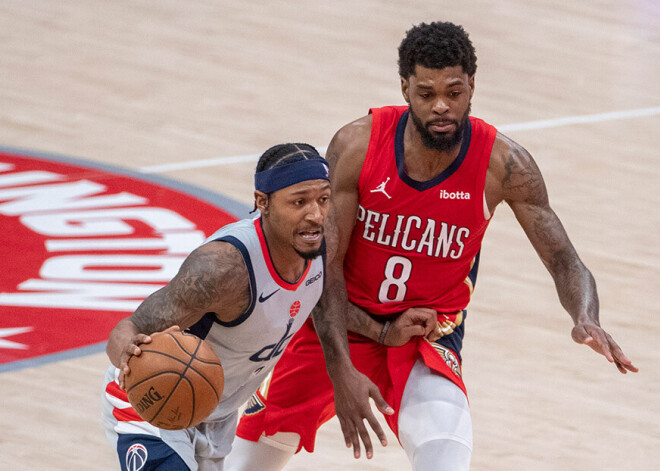 Wizards" pagarinājumā izcīna uzvaru pār "Pelicans"; Bertāns nespēlē