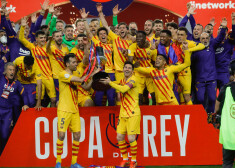 "Barcelona" futbolisti Karaļa kausa finālā sagrauj "Athletic"