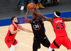 "Knicks" pārspēj "Raptors" un izcīna jau devīto uzvaru pēc kārtas