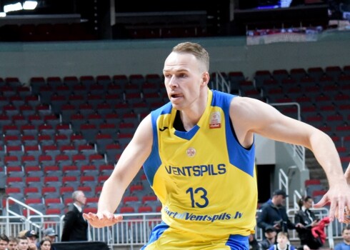 BK "Ventspils" spēlētājs Māris Gulbis.