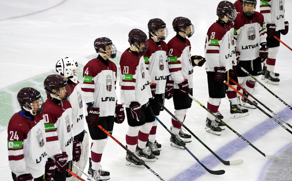 Latvijas U-18 hokejisti svarīgā pasaules čempionāta cīņā piekāpjas Baltkrievijai