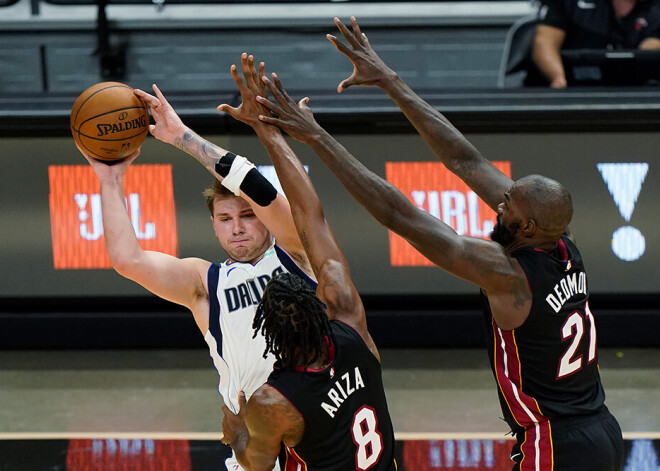 "Mavericks" bez Porziņģa pieveic "Heat", "Bucks" bez Kuruca vēlreiz uzvar "Nets"