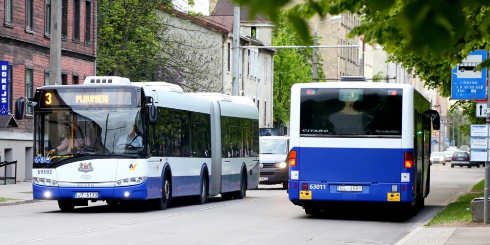 В субботу, 8 мая, рижский общественый транспорт будет курсировать по расписанию рабочего дня