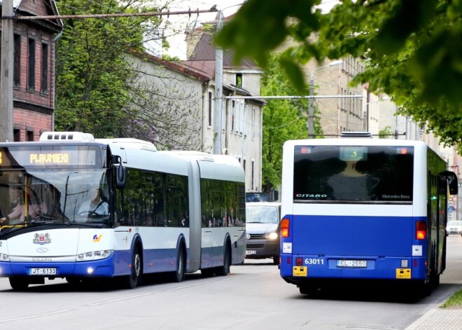 В субботу, 8 мая, рижский общественый транспорт будет курсировать по расписанию рабочего дня