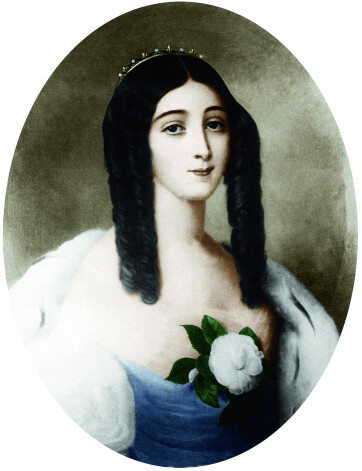 Эдуар Вьено. Портрет Мари Дюплесси, 1840-е